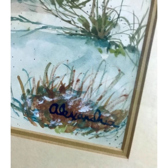 Coastal Landscape Painting, by Alexandria, professionally framed, NC Coast - Picture 5 of 17